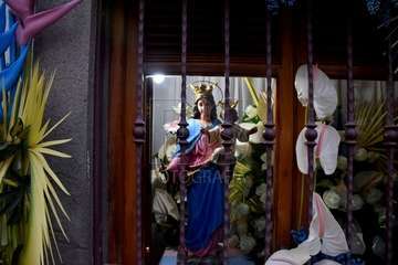 Telde pide la protección de María Auxiliadora con el rezo del 'Regina Coello' (Foto Francisco Javier Santana)